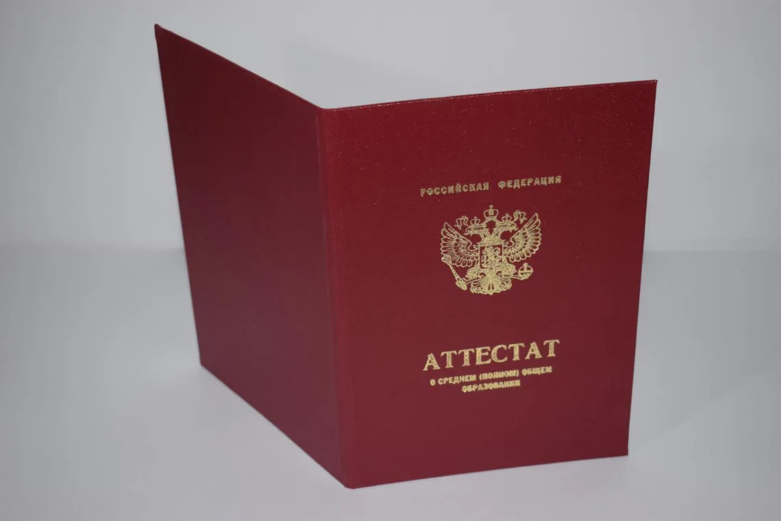 Твердый переплет (корка) Барнаульского Аттестата с отличием с 2010 по 2013 год